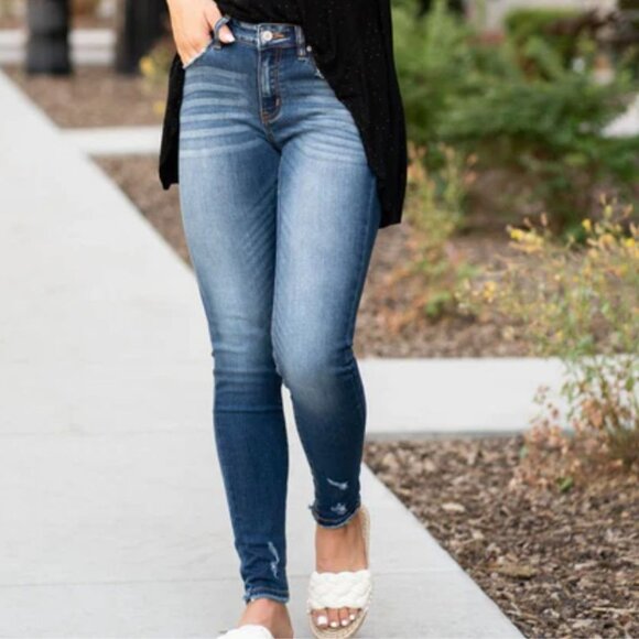 Kancan ankle skinny blue jeans size 28 - Picture 1 of 4